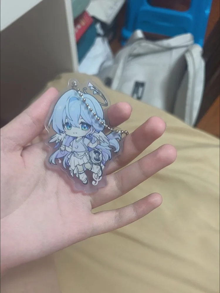 Honkai:Star Rail Robin 2in1 Acrylic Figure Stand Model Plate Desk Decor Standing Sign Ornament Key Chain Keychain For Fans Gift