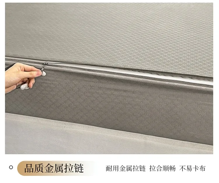 Wasserdichter Matratzenbezug mit Reißverschluss Sechsseitig Vollständig Umschließender Tatami-Matratzenbezug Antibakterieller Spannbettlaken für Queen- und King-Betten – Detail 23
