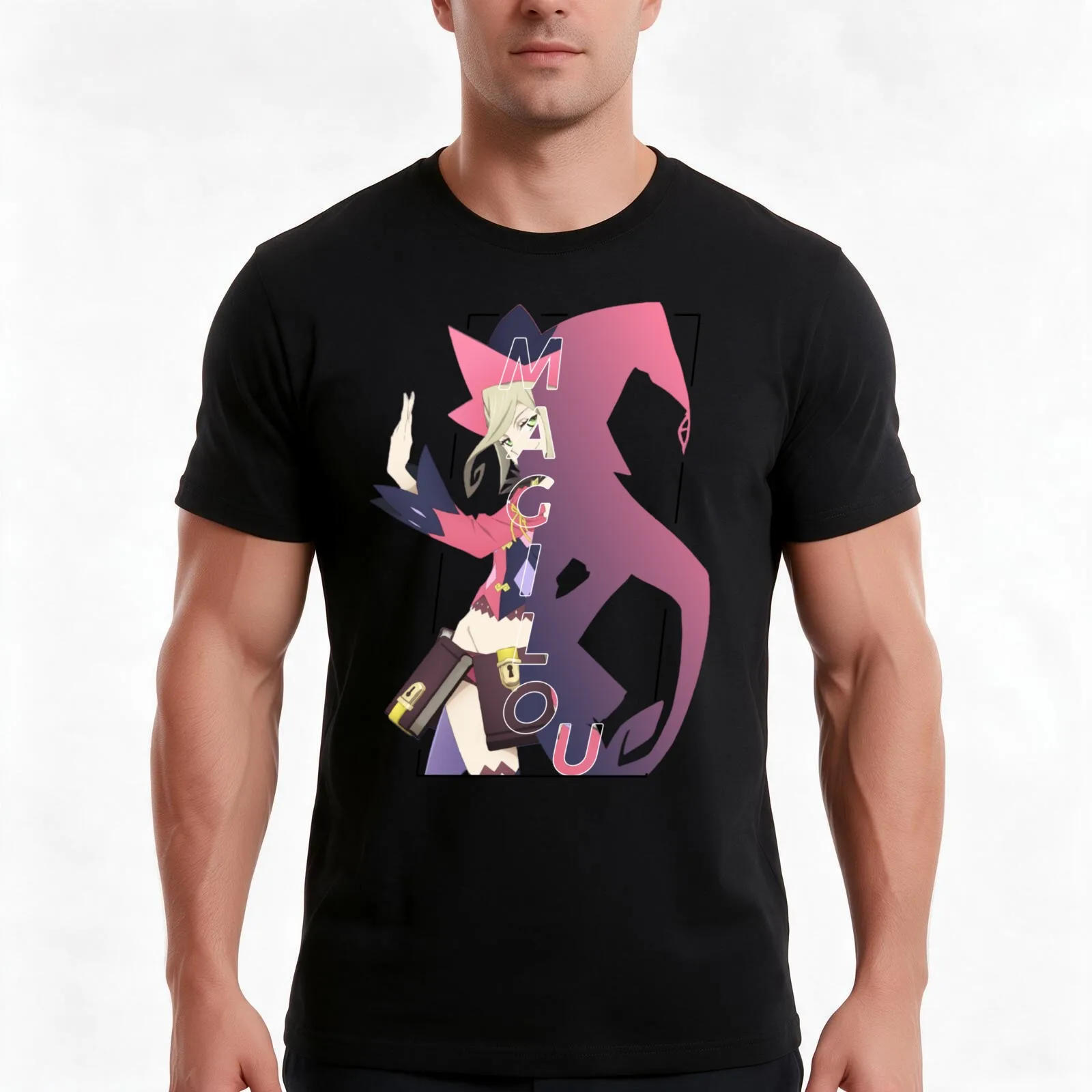 Magilou Mayvin Character Text Tales of Berseria T-Shirt, Summer Casual Cotton Tee, Oversized Streetwear Tops, Unisex Men Women
