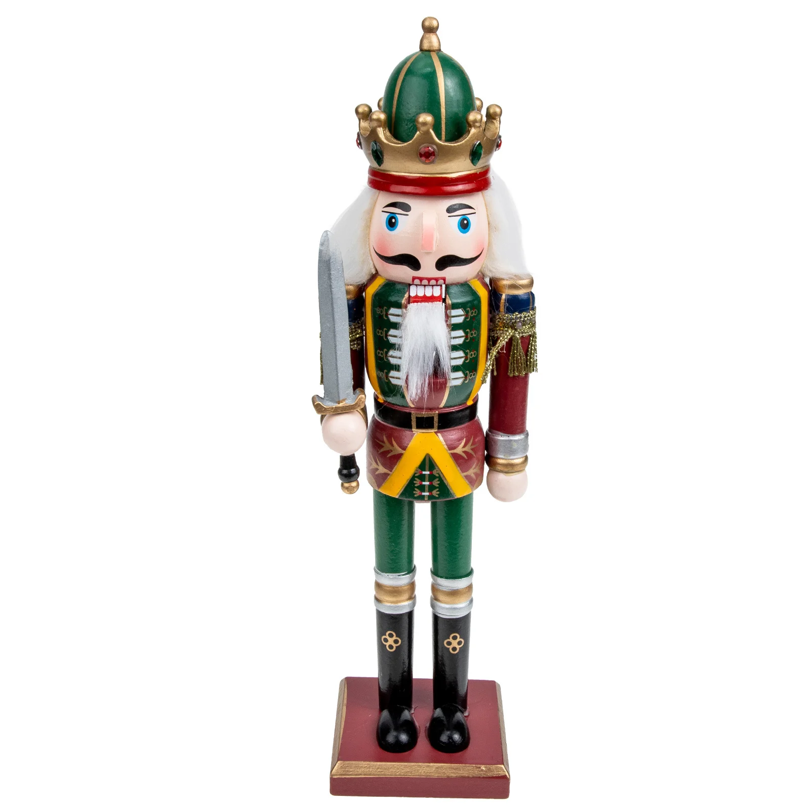 

Christmas Wooden Nutcracker Decoration Desktop Table Ornament for Living Room Hotel Coffee Shop Festival Gift Idea
