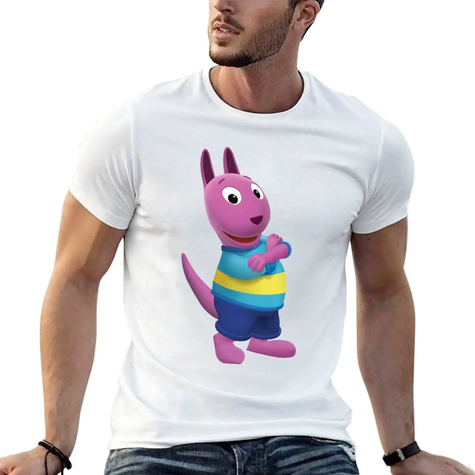 

austin backyardigans T-Shirt t shirt men 100% cotton luxury brand man t shirt summer T-Shirt