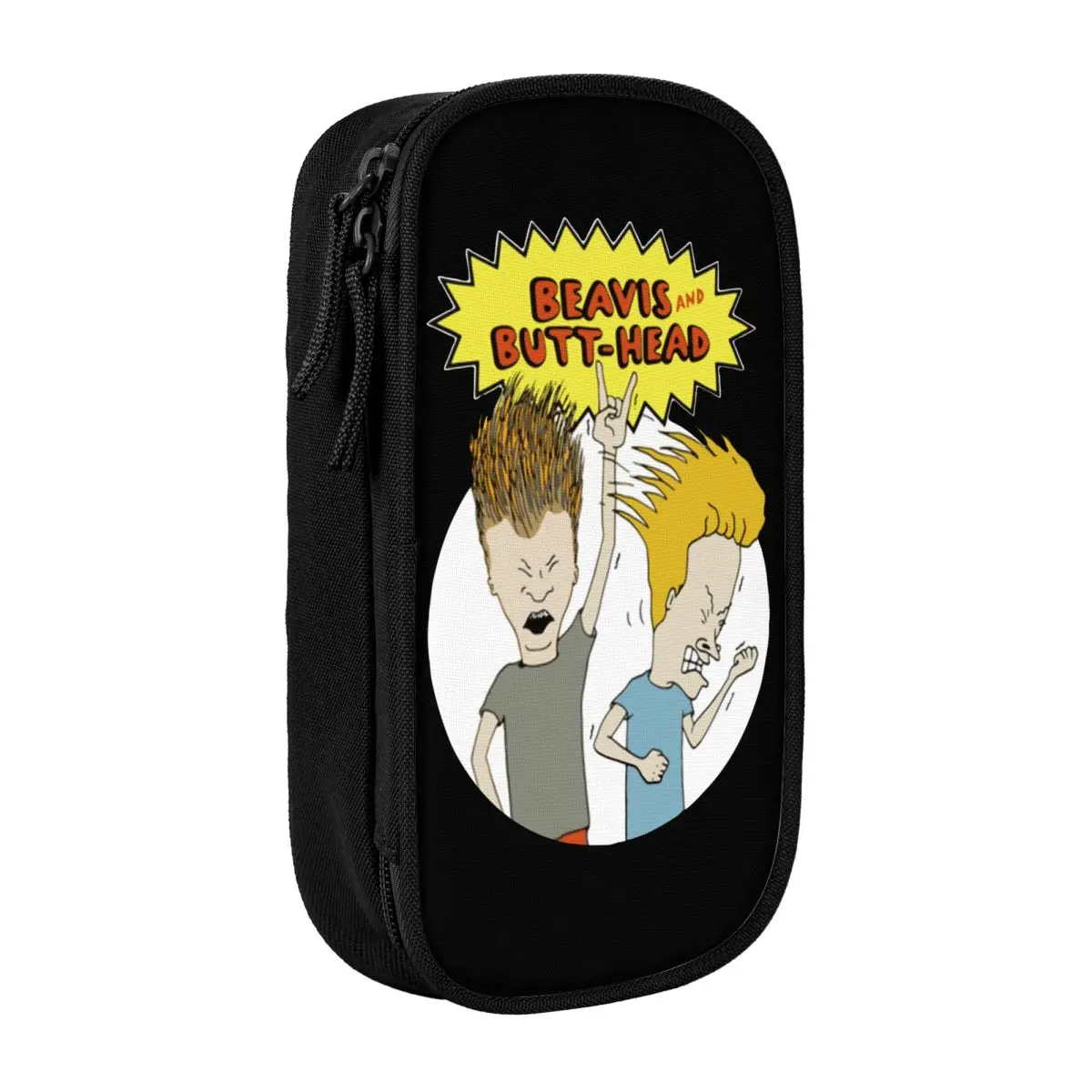 

Пенал Бивис и Баттхед, забавные 90-е годы, сумки-карандаши с героями мультфильмов BB, детские школьные принадлежности большой емкости, подарочные пеналы