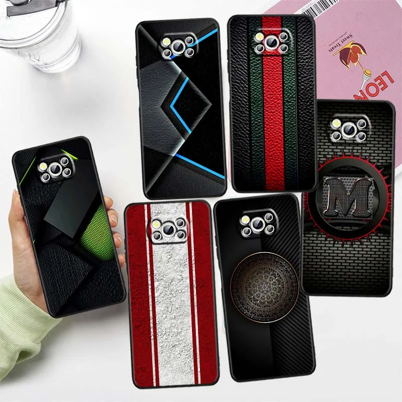 

Creative technology patterns For Xiaomi Mi Poco F3 F4 F5 F6 X3 X4 X5 X6 X7 M3 M4 M5 M6 M7 GT Pro 5G Black Phone Case