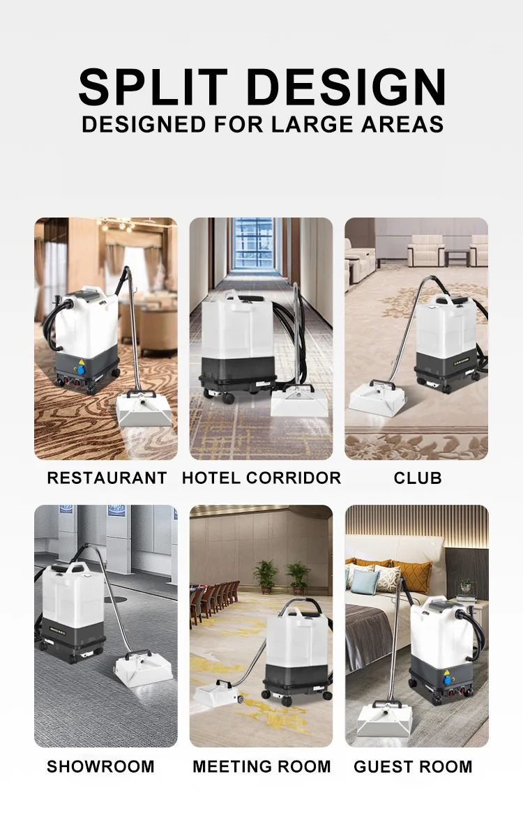 Attrezzature per la pulizia Sala da costruzione a secco Aspirapolvere Vernici Estrattore di tappeti Macchina per la pulizia di tappeti commerciale 110v 220v