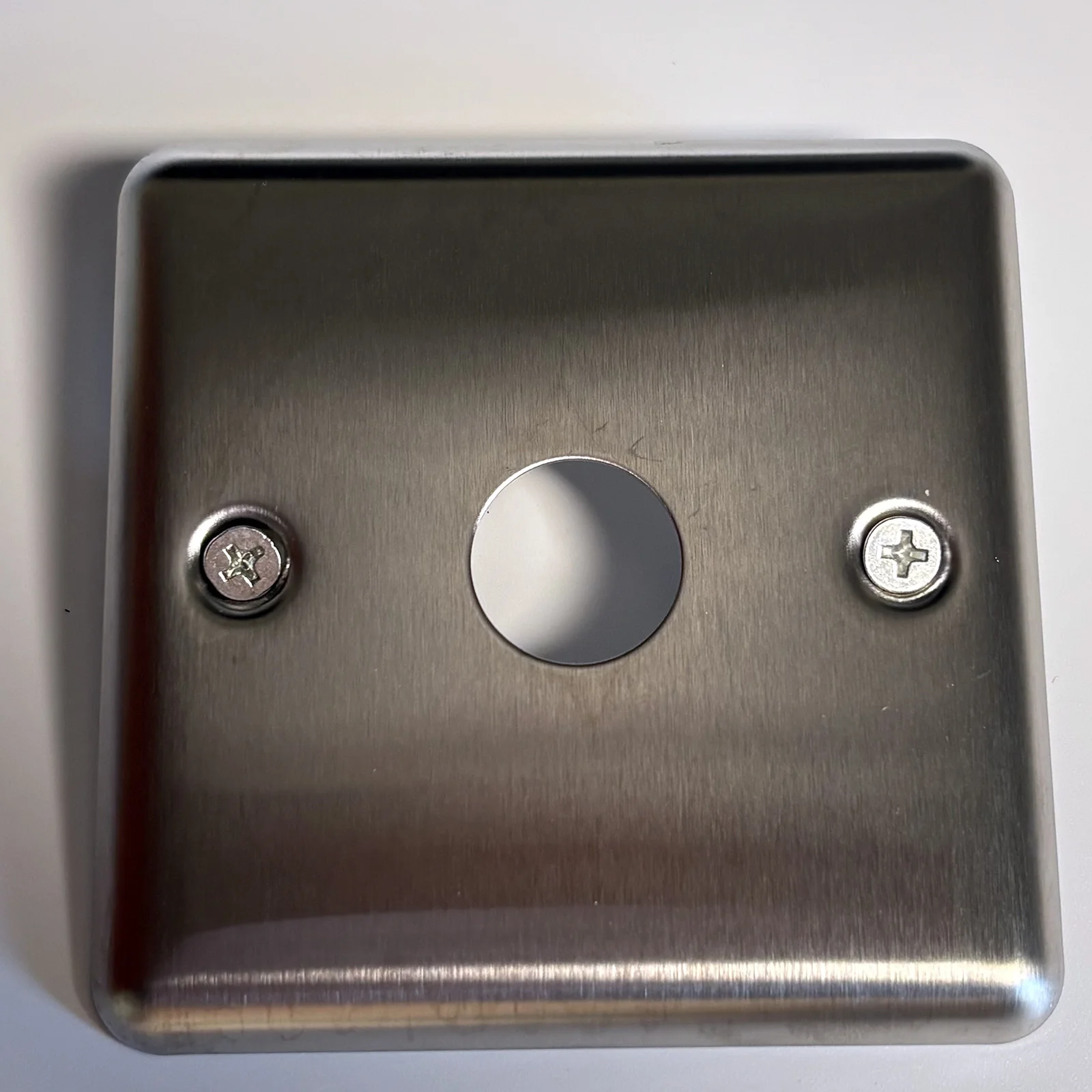 Zusen 19mm Open Hole Stainless Steel Panel 86*86 For Push Button Switch