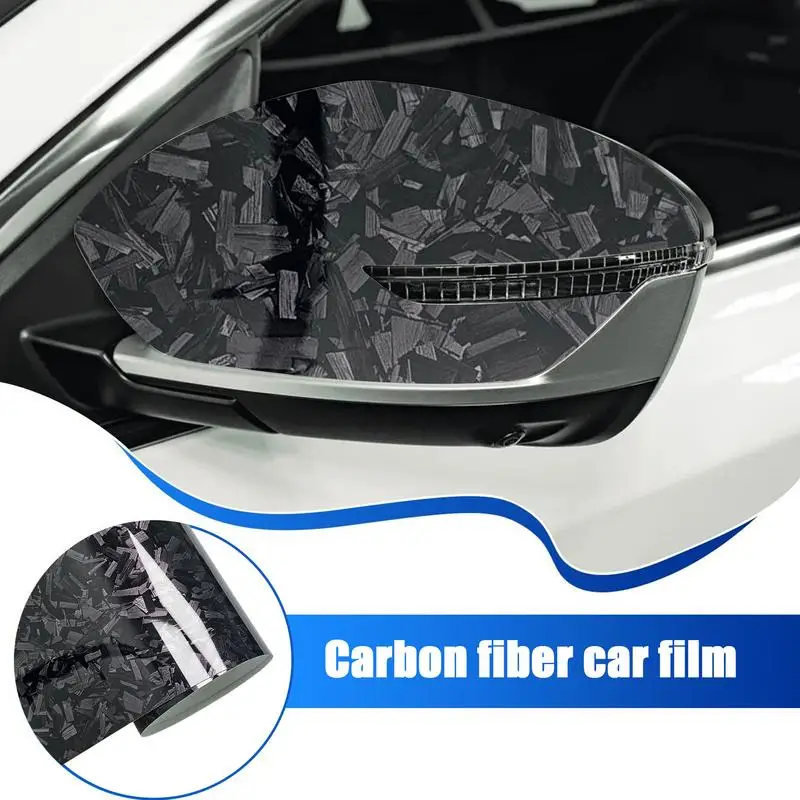 Carbon Fiber Sticker Car Window Tint Film Self-Adhesive Automotive Decal Stickers Film Air Release Car Sun Protection Window