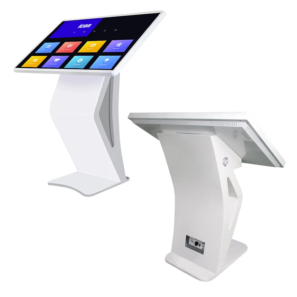 Interactive Digital Signage Touch Screen Floor Kiosk Full HD LCD Retail Stores Shopping Malls Indoor IR Touch Advertising
