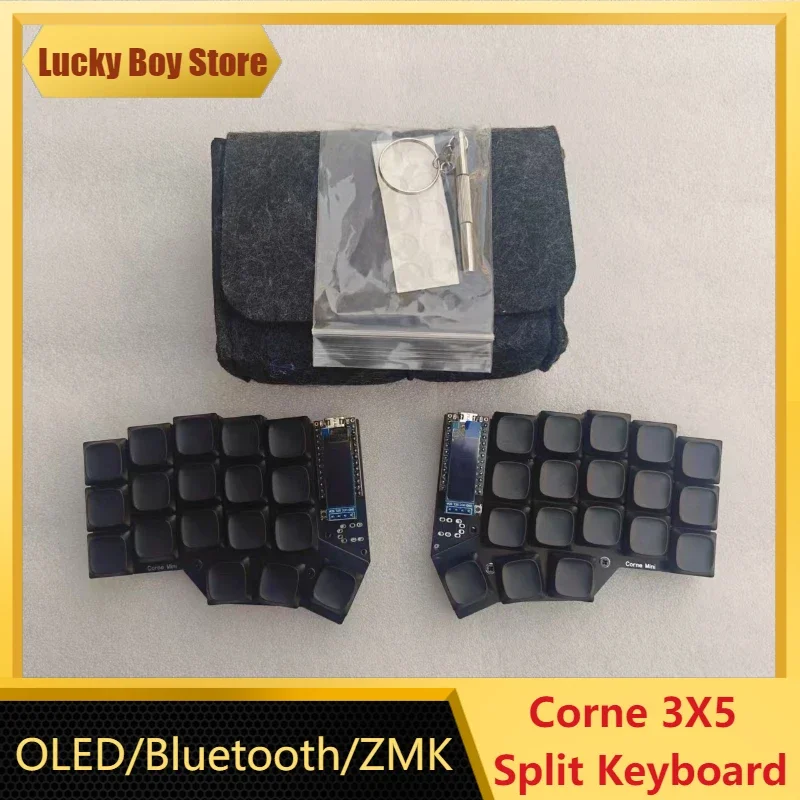 Corne 3X5 Low Profile Split Keyboard Custom ZMK OLED Screen Kailh Switch Bluetooth Wireless Split Machinery Keyboard Ergonomics