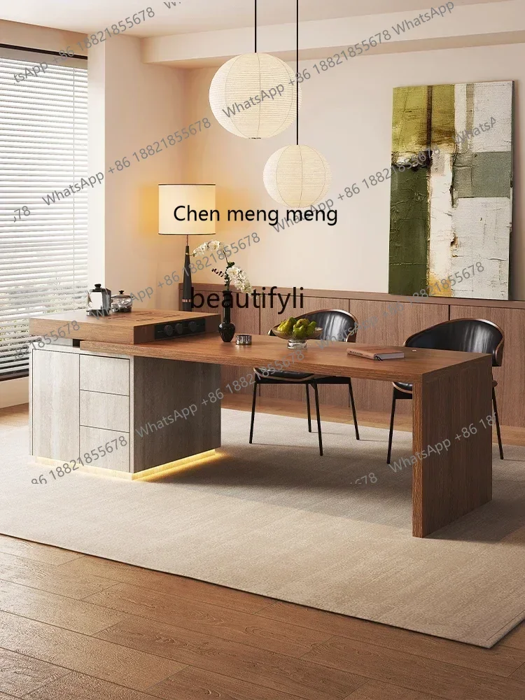 

xzzY13 Dining table Household restaurant Dining table High-end sense Light luxury Integrated collapse retractable guide table