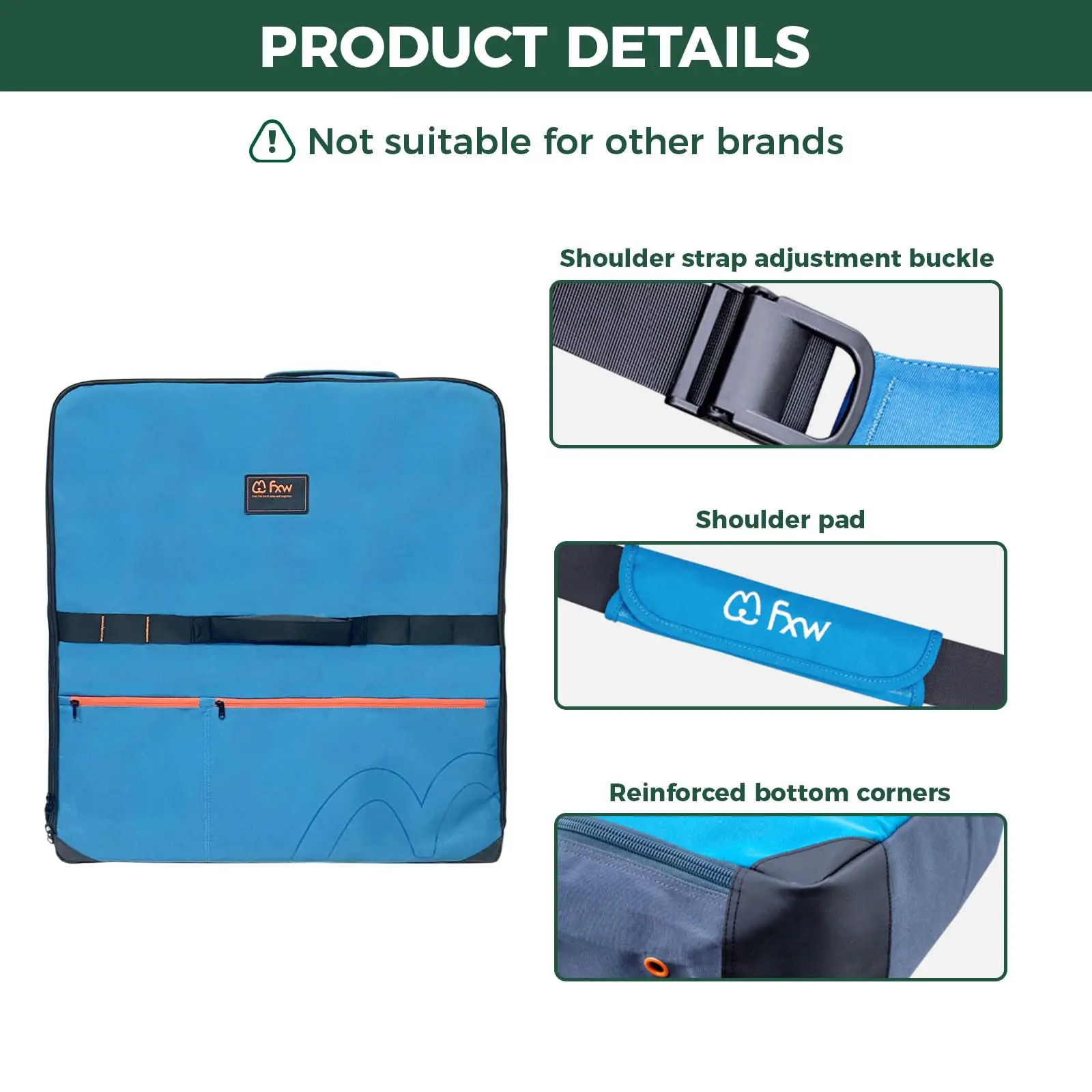 حقيبة تخزين روضة الكلاب المتخصصة من FXW (غير مناسبة لعلامات تجارية أخرى)، مصممة لرحلات RV