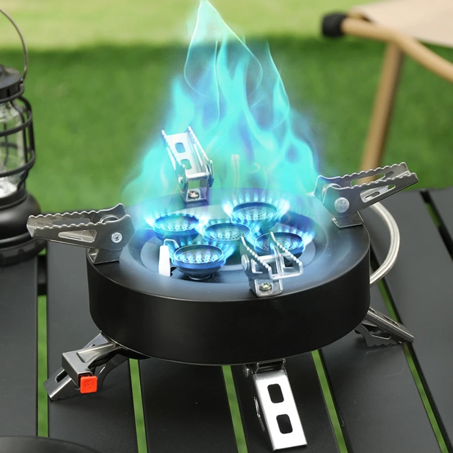 

Five Core Strong Fire Tourist Burner Camping Gas Stove Portable Folding Electronic Ignition Hiking Picnic Outdoor Stoves