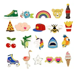 cartoon cute animal small brooch women's accessories children's lapel pins jewelry