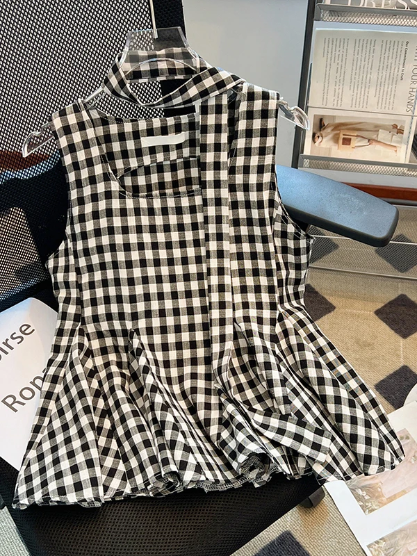 Summer Short Sleeve Women's Vest Square Collar Sash Detail Slimming Waist Design Floral  Detail Casual Wear Outerwear