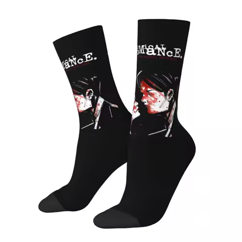 Winter Warm Funny Unisex MY CHEMICAL ROMANCE Socks Breathable Basketball Socks
