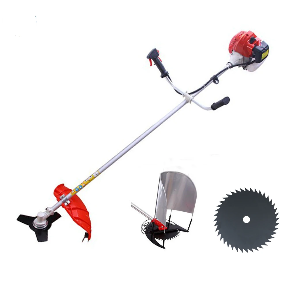 Heavy Duty 52CC 1.75KW Petrol Powered Grass Rice Wheat Harvest Cutter Brush Trimmer Cropper Garden Tools Agricultural Machine