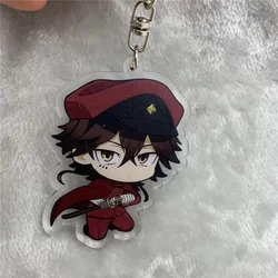 Anime Keychain  Nakajima Atsushi Nakahara Chuuya Acrylic Keyring Strap Figure Hanging Accessories 6cm
