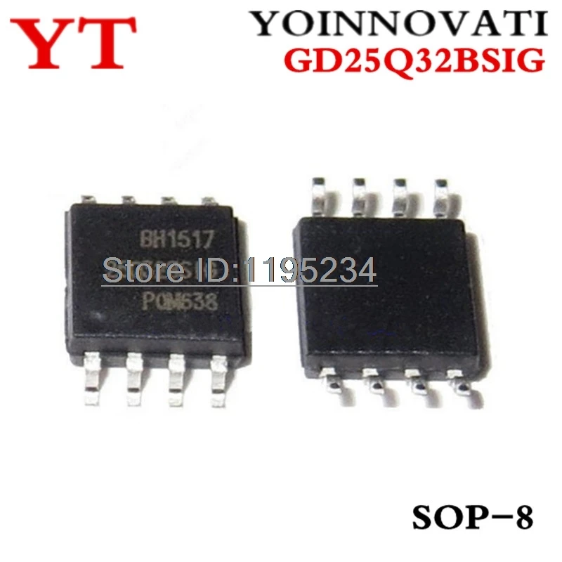 100pcs/lot GD25Q32BSIG GD25Q32 25Q32BSIG SOP-8 IC Best quality