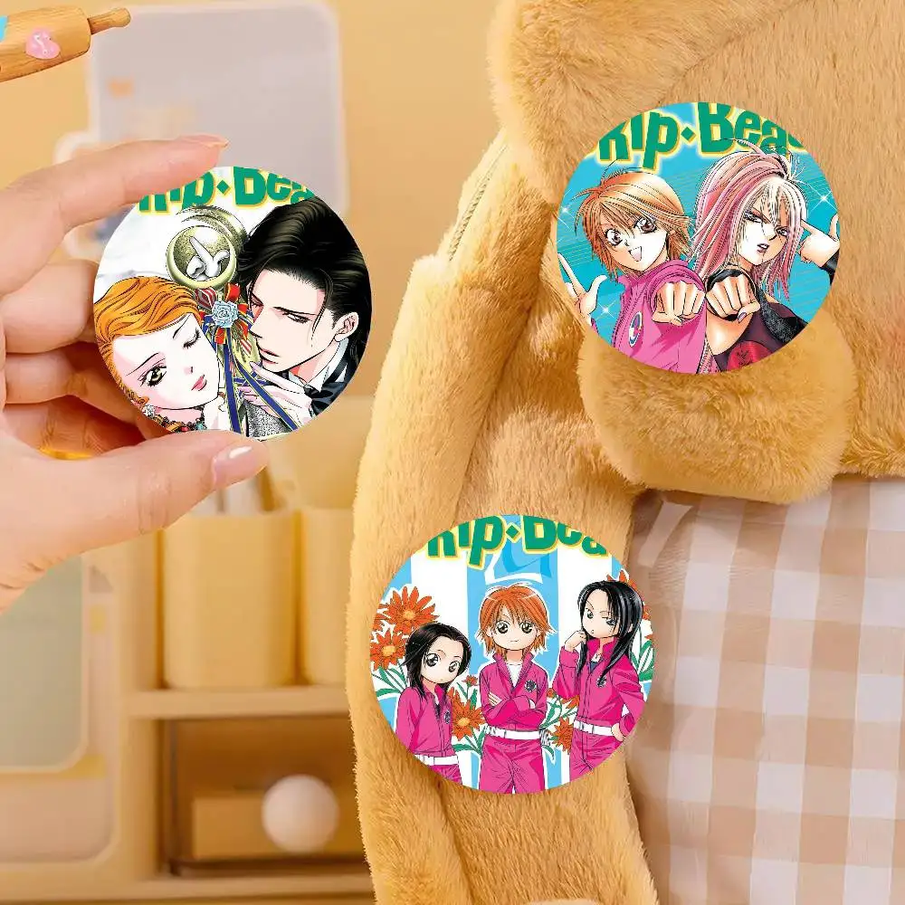Manga S-skip Beat Cartoon Style Badge Brooches On Backpack Decoration Round Enamel Pins For Accessorys