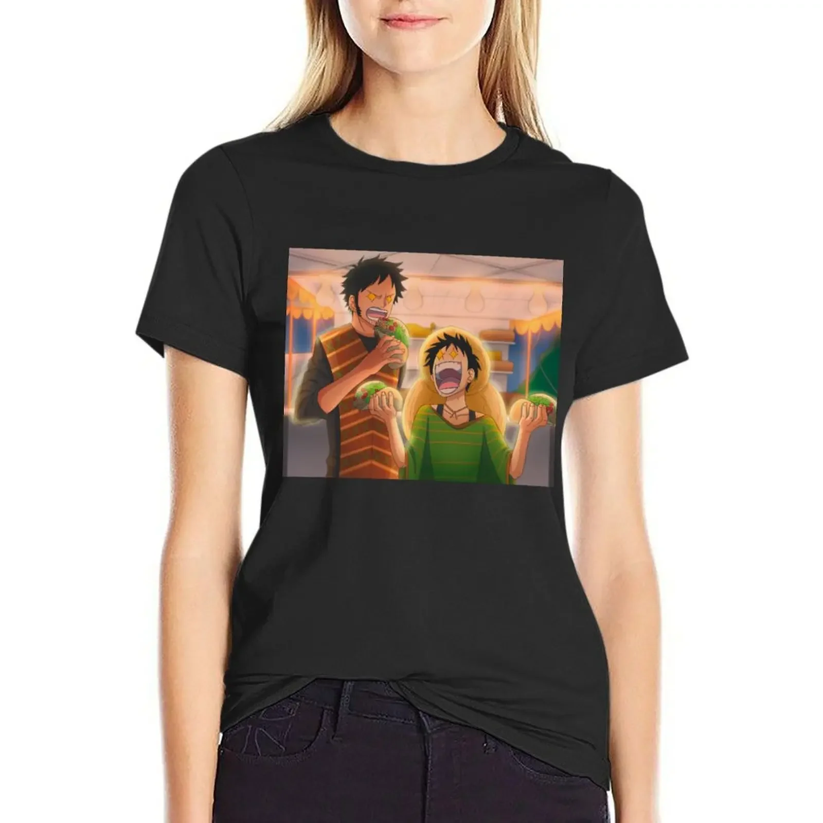 

taco eating captains T-Shirt funny aesthetic clothes sublime Women t-shirts