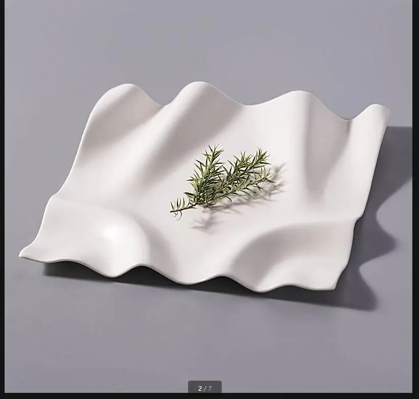 

Необычная керамическая тарелка, белые обеденные тарелки, посуда для отеля, блюдо для стейка в западном стиле, суши, поднос для фруктов, миска для закусок