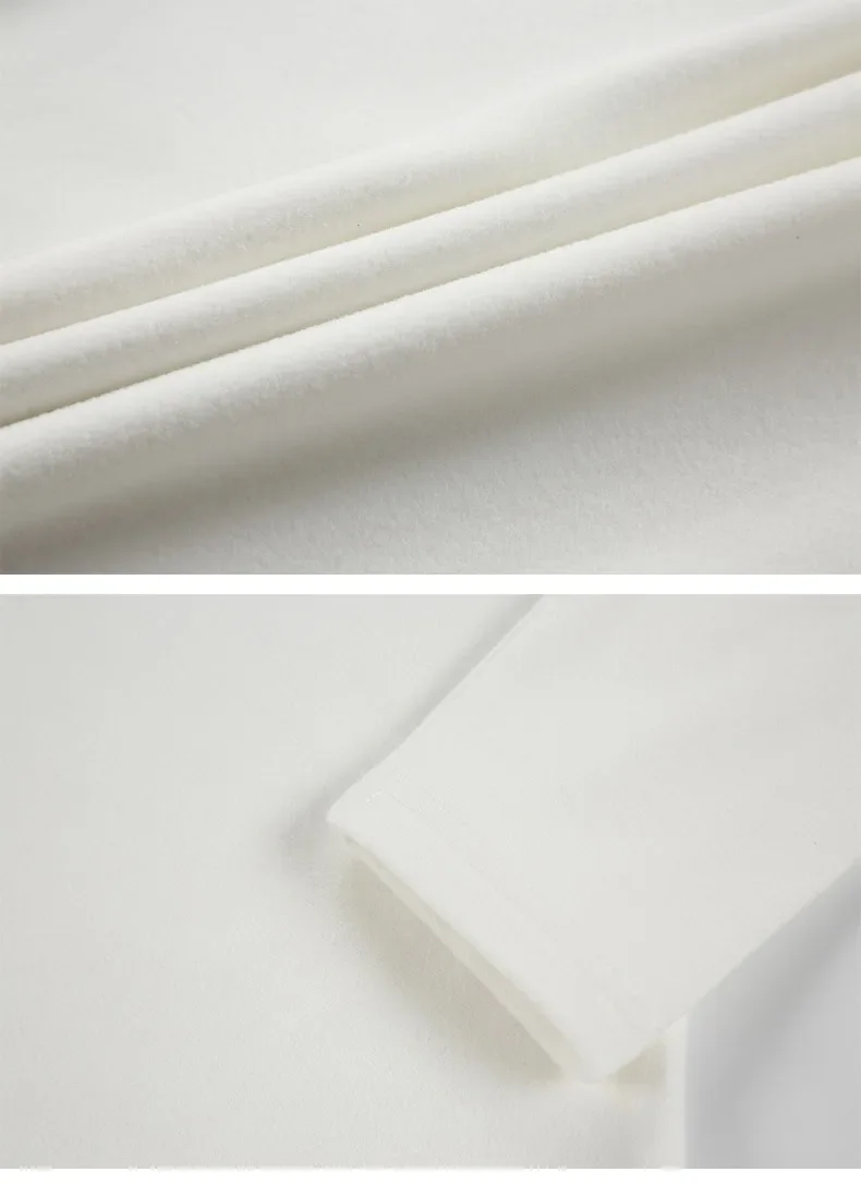 Neues Herren-T-Shirt für Herbst und Winter, lässig, locker geschnitten, langärmelig, einfarbig, aus einem Materialmix, mit hohem Rundhalsausschnitt, schmal geschnitten, Oberteil, T-Shirt. – Detail 6