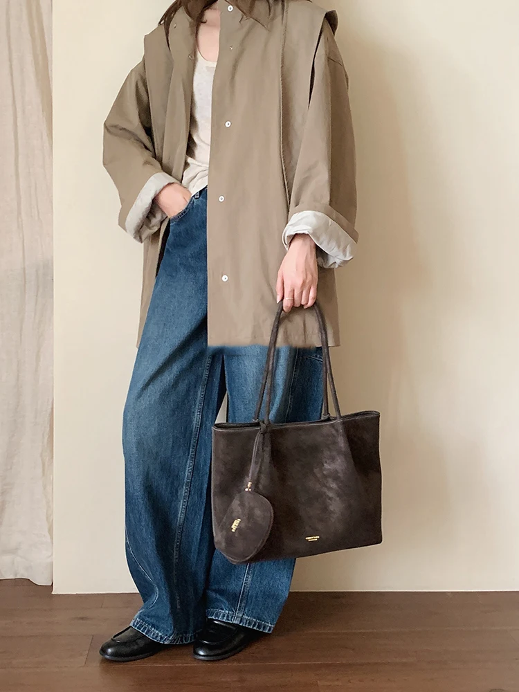 حقيبة حمل نسائية ذات سعة كبيرة للتنقل اليومي؛ حقيبة يد متعددة الاستخدامات لحمل كتف واحد.