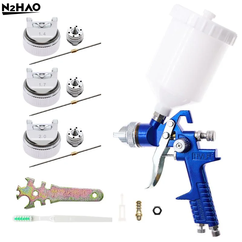 

1.4/1.7/2.0mm Pneumatic Tool Accessories Nozzle Kit For HVLP Spray Gun H-827 Spray Gun