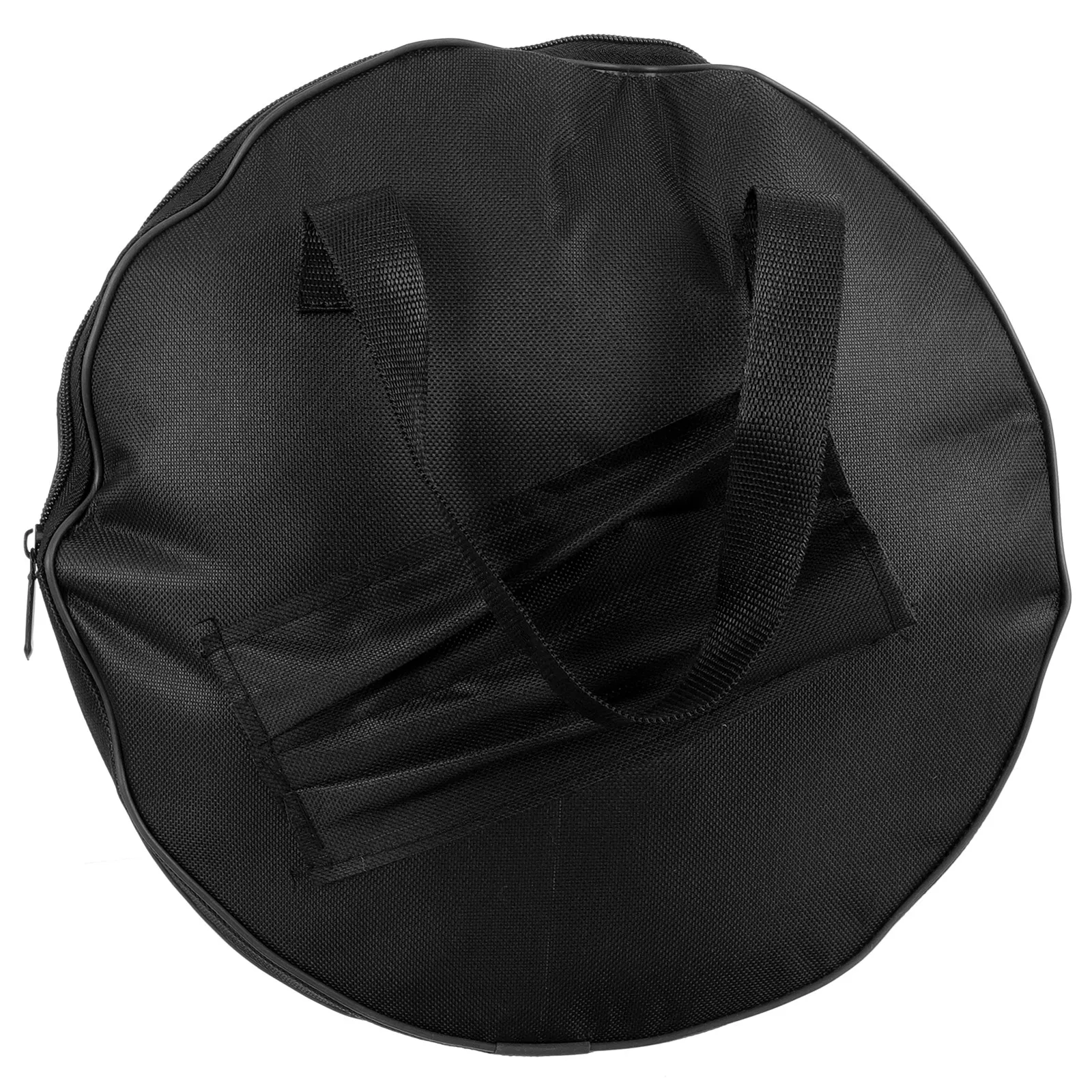 Dumb Drum Storage Case High Density Oxford Cloth Drum Pad Carry Bag with Ergonomic Handle Zipper Access and Drumstick Pocket