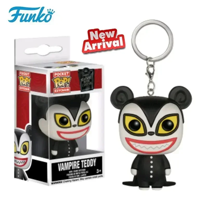 Funko Pop llavero un pesadilla antes de Navidad vampiro Teddy vinilo figura colección muñeca bolsillo Pop llavero juguetes para niños