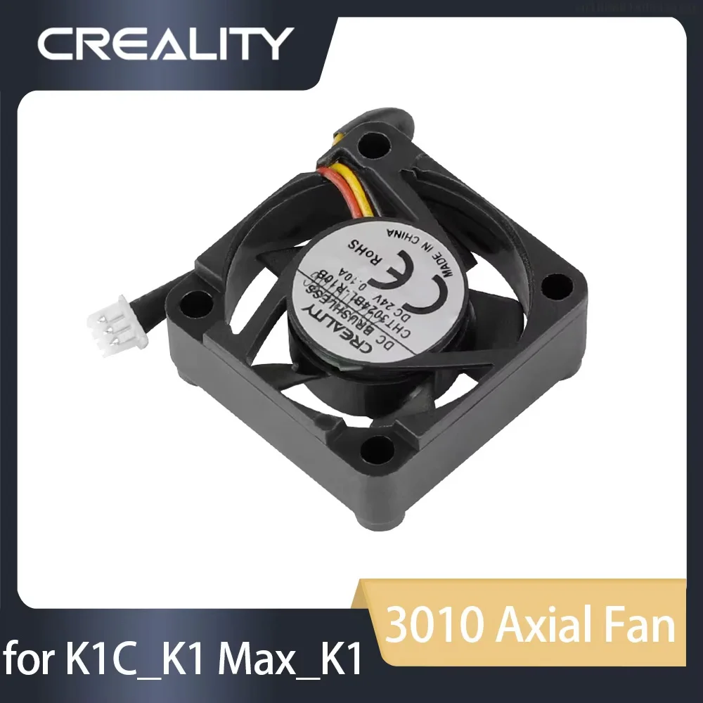 Creality Original 3010 Axial Fan for K1C_K1 Max_K1_K1 SE Mini 3010 Axial Fan DC24V 0.1A New Parts 3D Printer Accessories