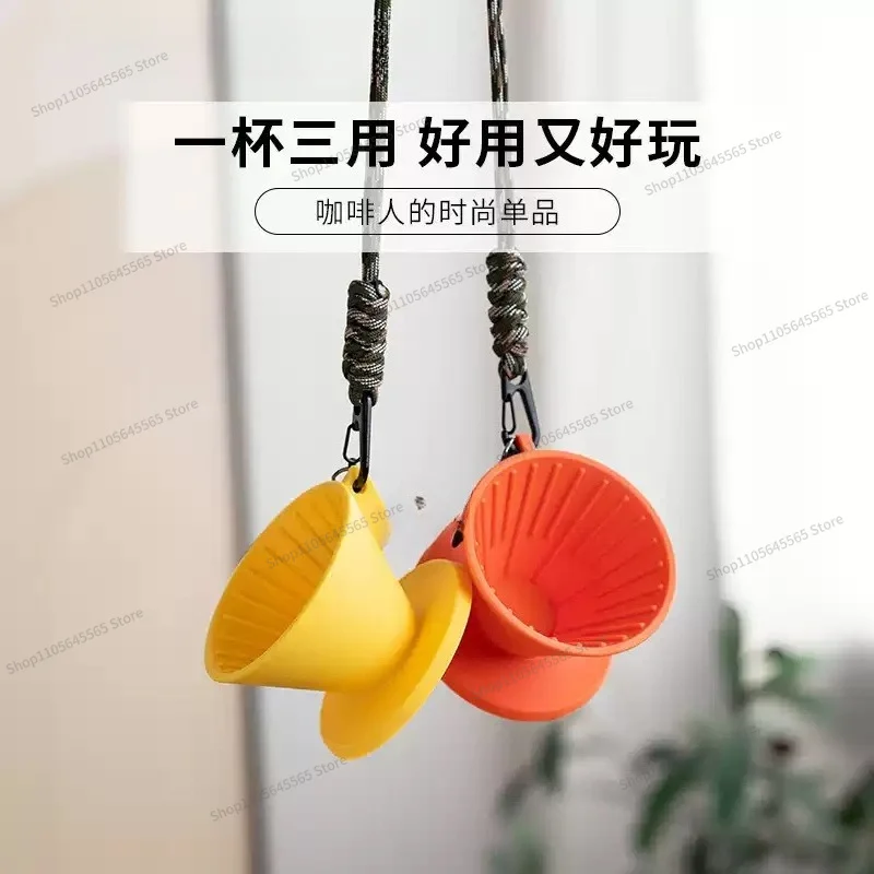 For 3-in-1 Portable Coffee Cup, Hand Brewed Coffee Tasting Cup