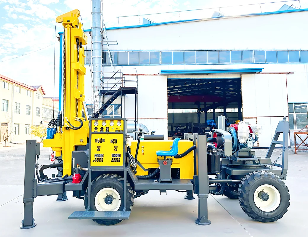 Customized Portable Diesel Small Pneumatic Water Well 200m Borehole Drilling Machine Deep Well Rotary Drilling Rig