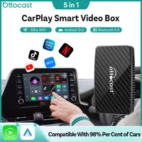 Ottocast Play2Video Pro Ai Box Wireless CarPlay Android Auto Adapter Built in Youtube Netflix IPTV for Car with Wired Carplay