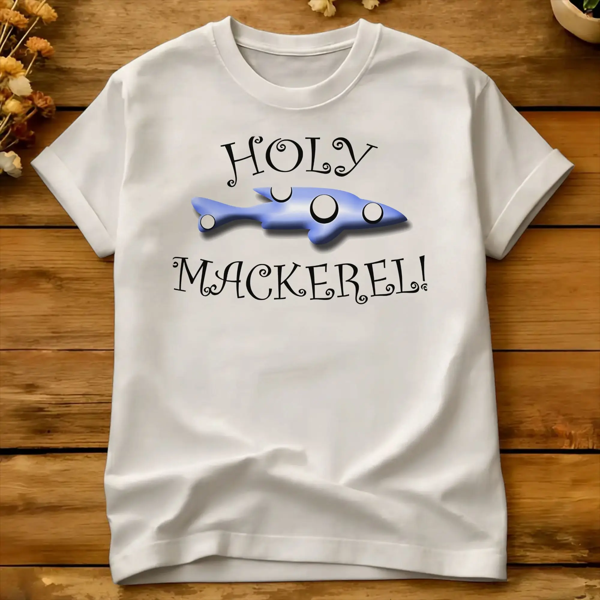 Streetwear T Shirt Summer Holy Mackerel Popular T-Shirts Atlantic Mackerel Cotton Tee Shirt for Couple Basic Short Sleeve Tops