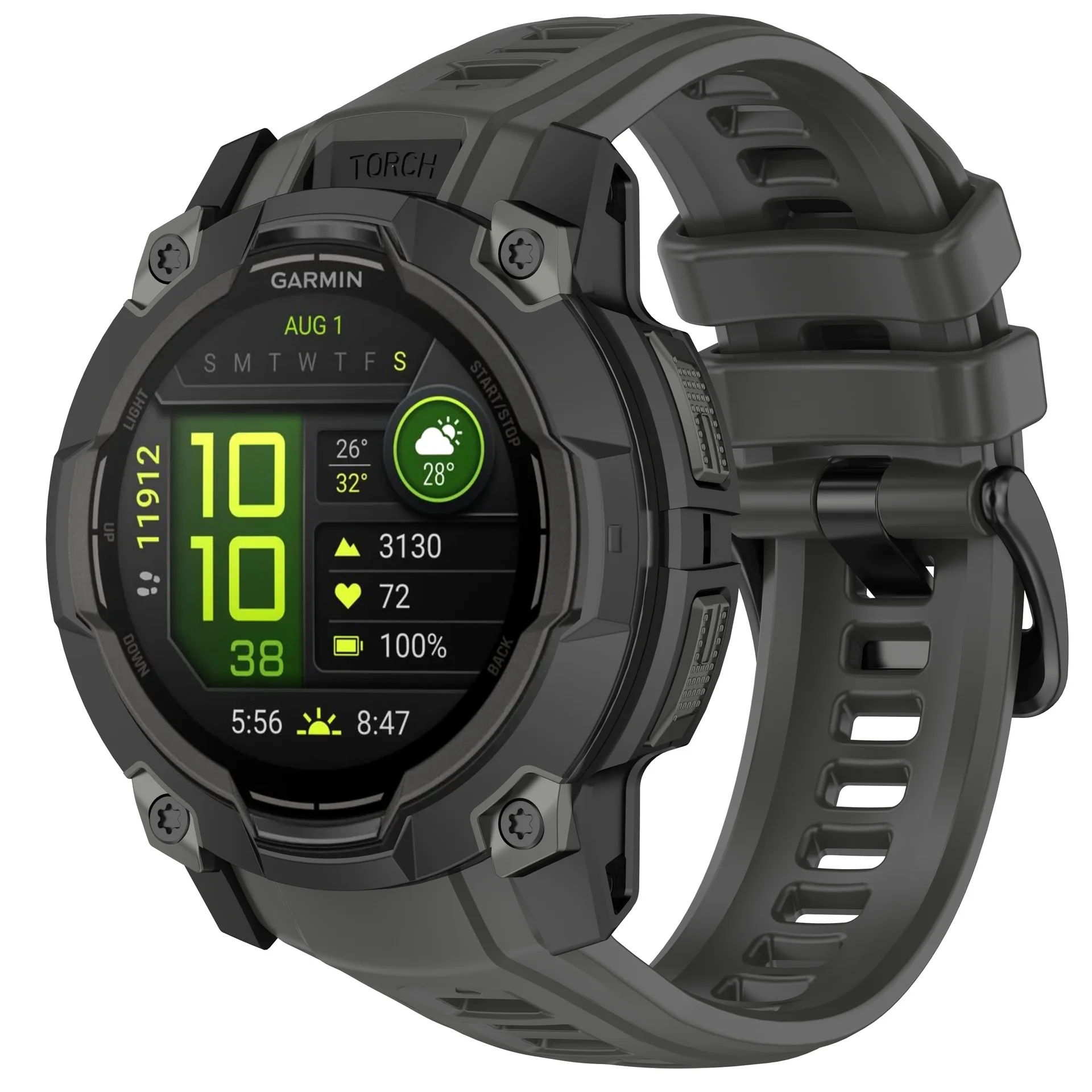 Silicone Band For Instinct 3 Solar 50mm Strap Sport Watchband For Instinct 3 Amoled 50mm Correa No Gaps Bracelet Wristband 26mm image 3
