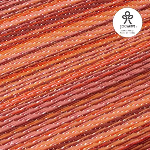 Outdoor Rug - Waterproof, Fade Resistant, Crease-Free - Premium Recycled Plastic Striped - Patio, Deck