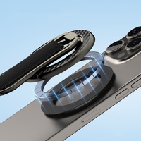 Magnetic Ring Holder with Velcro Wristband for iphone16 15 14 13 12 series 360° Rotation Foldable Buckle PhoneBracket Universal