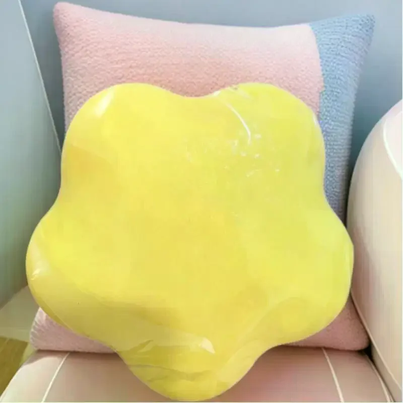 1Pcs Slow Rising Pinch Stress Relief Squeeze Toys Yellow Star Fidget Toy Sensory Soft Slow Rebound Decompression Fidget Toys