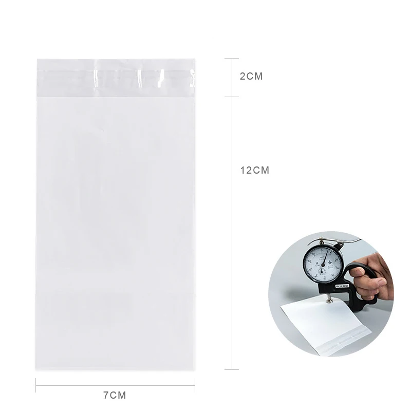 100pcs CPE Plastic Pouches Frosted Semi-transparent Small Bags DIY Handmade Earring Necklace Bracelet Jewelry Packaging Storage