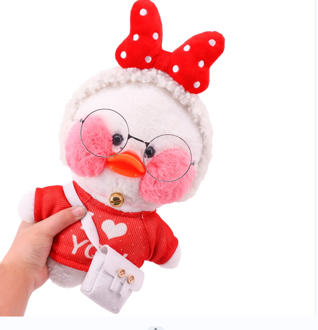 Clothes For Duck 30 cm lalafanfan Yellow Duck Kawaii Plush Toy Accessories Soft Animal Dolls Children\'s Toys Birthday Gifts