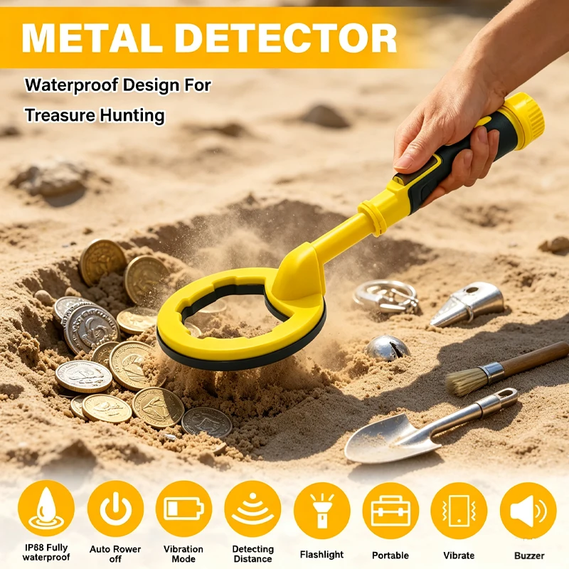 Pulse Dive Underwater Metal Detector with 5.5 Inch Search Coil - Professional Waterproof Treasure Detection for Diving Use