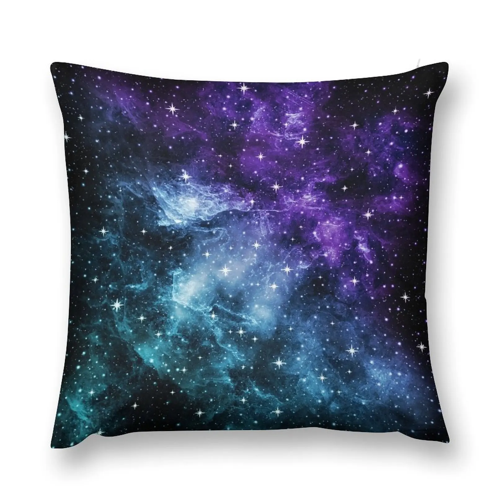 

Purple Teal Galaxy Nebula Dream #1 #decor #art Throw Pillow Sofa Pillow Cover New year pillow