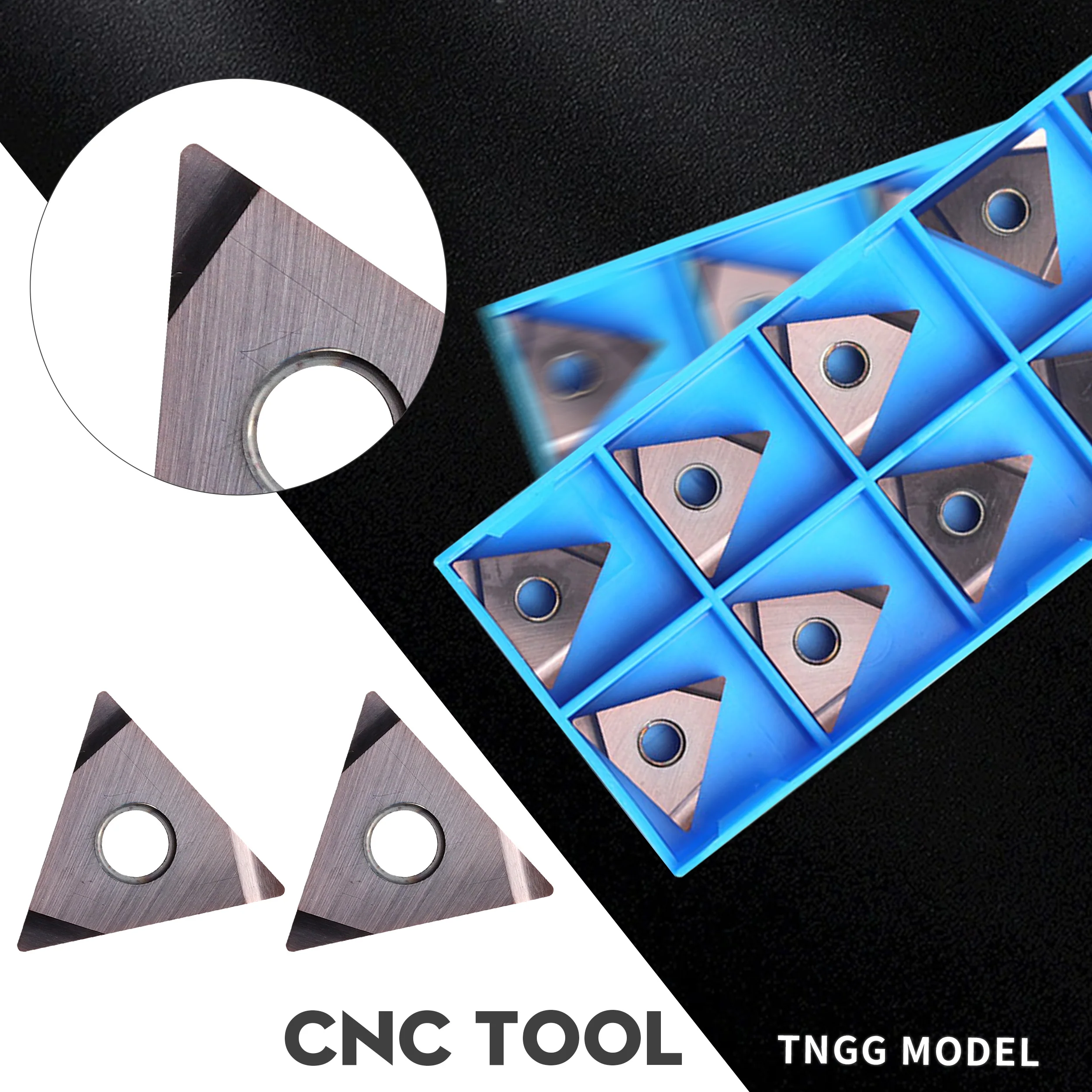 

CNC Lathe Carbide Turning Inserts TNGG160402 160404 R-F L-F NK9018 Stainless Steel Special Triangular Slotting Rough Cutter Head