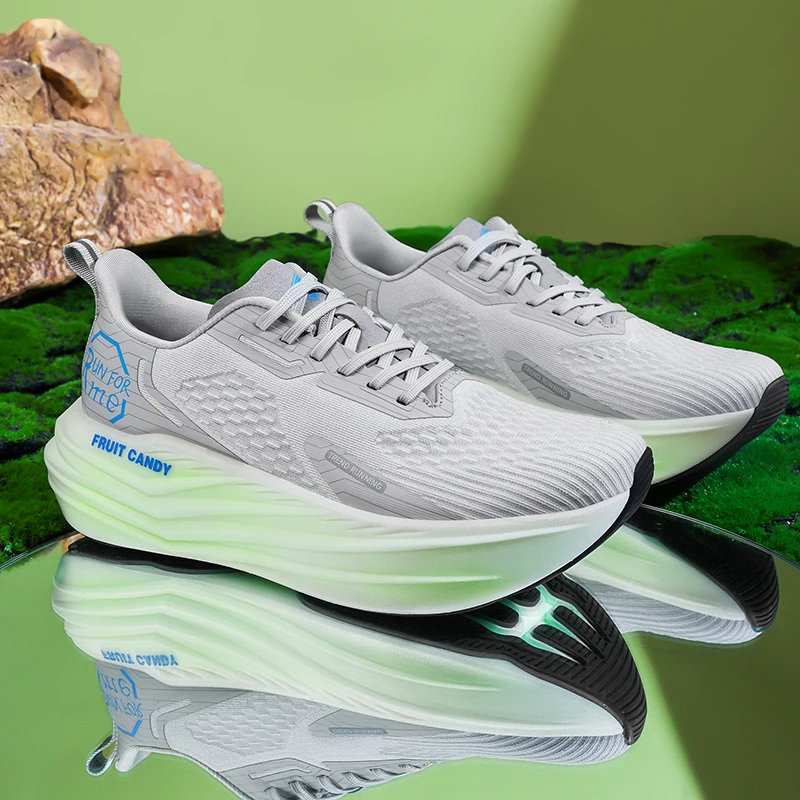 Zapatos deportivos cómodos de invierno para hombre con superficie de cuero impermeable y antideslizante, zapatos para correr al aire libre, resistentes al desgaste