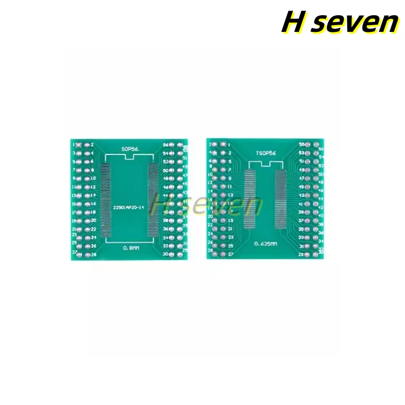 10pcs TSOPII/TSSOP56/SOP56 conversion board SMD to direct DIP IC test board