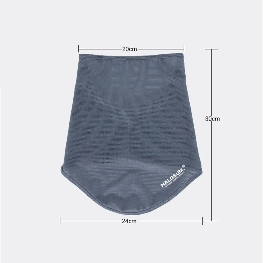 Masque de vélo coupe-vent et anti-poussière, respirant, en soie glacée, Protection solaire UV, couleur unie, cagoule d'été