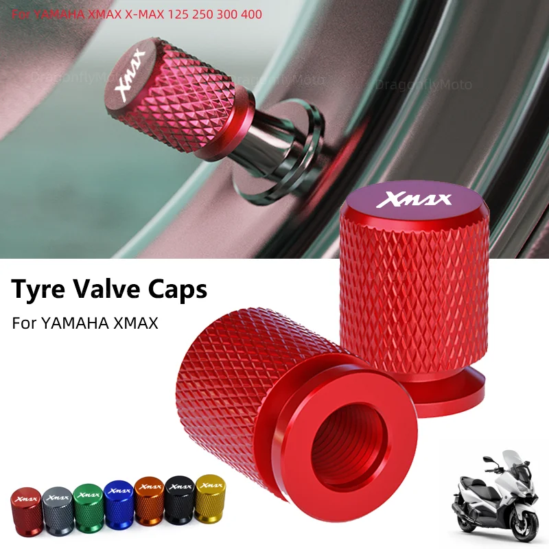 For YAMAHA NMAX N-MAX 155 NMAX125 XMAX 300 400 125 150 XMAX300 Motorcycle Accessories Wheel Tire Valve Caps CNC Airtight Covers