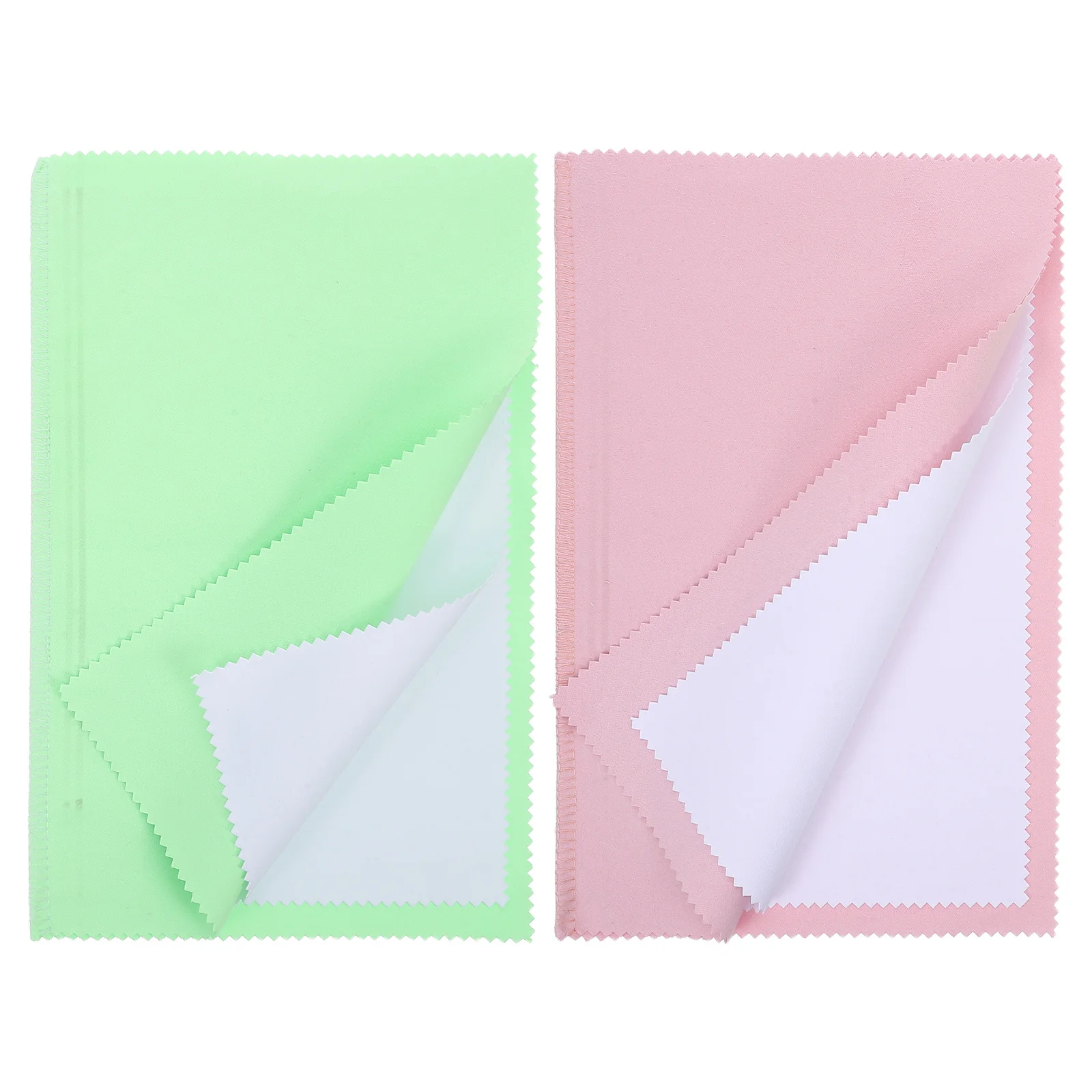 

2 шт., ткань для чистки ювелирных изделий, замшевая, 4-слойная, 25x15 см, ткань для полировки серебра, средство для удаления тускнения, салфетки для чистки серебряных ювелирных изделий