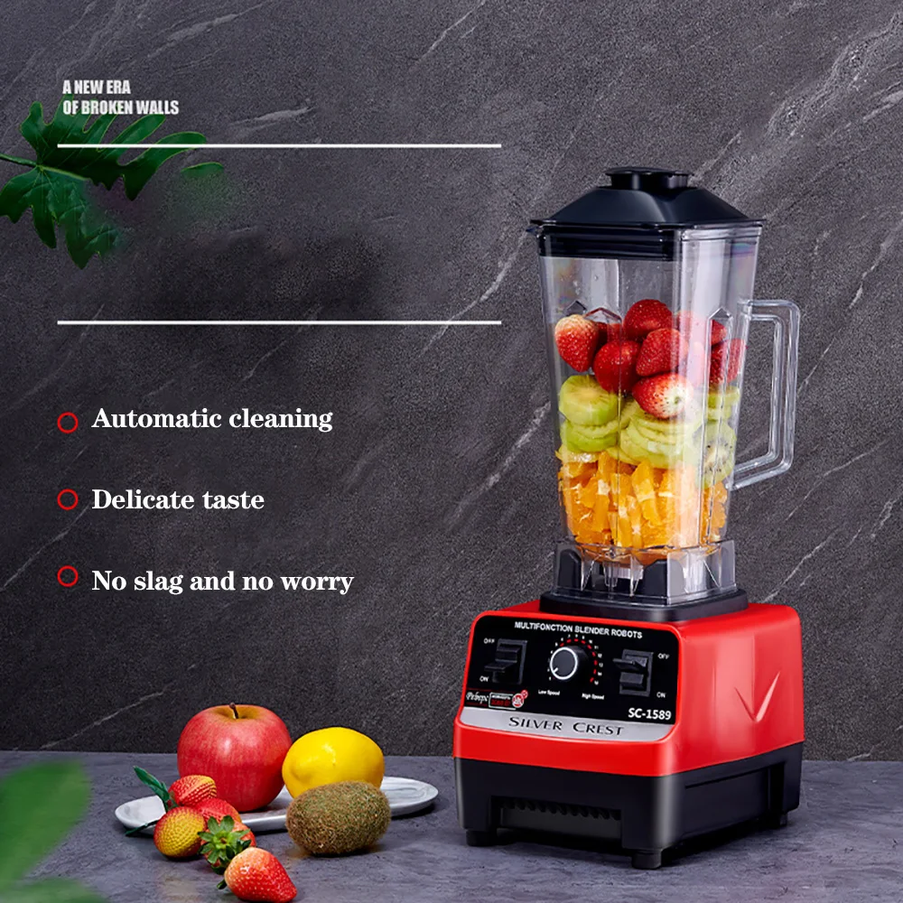 2.5L 4500W Blender Professional Heavy Duty Commercial Mixer Juicer 32000RPM Speed Grinder Ice Smoothies Coffee Maker