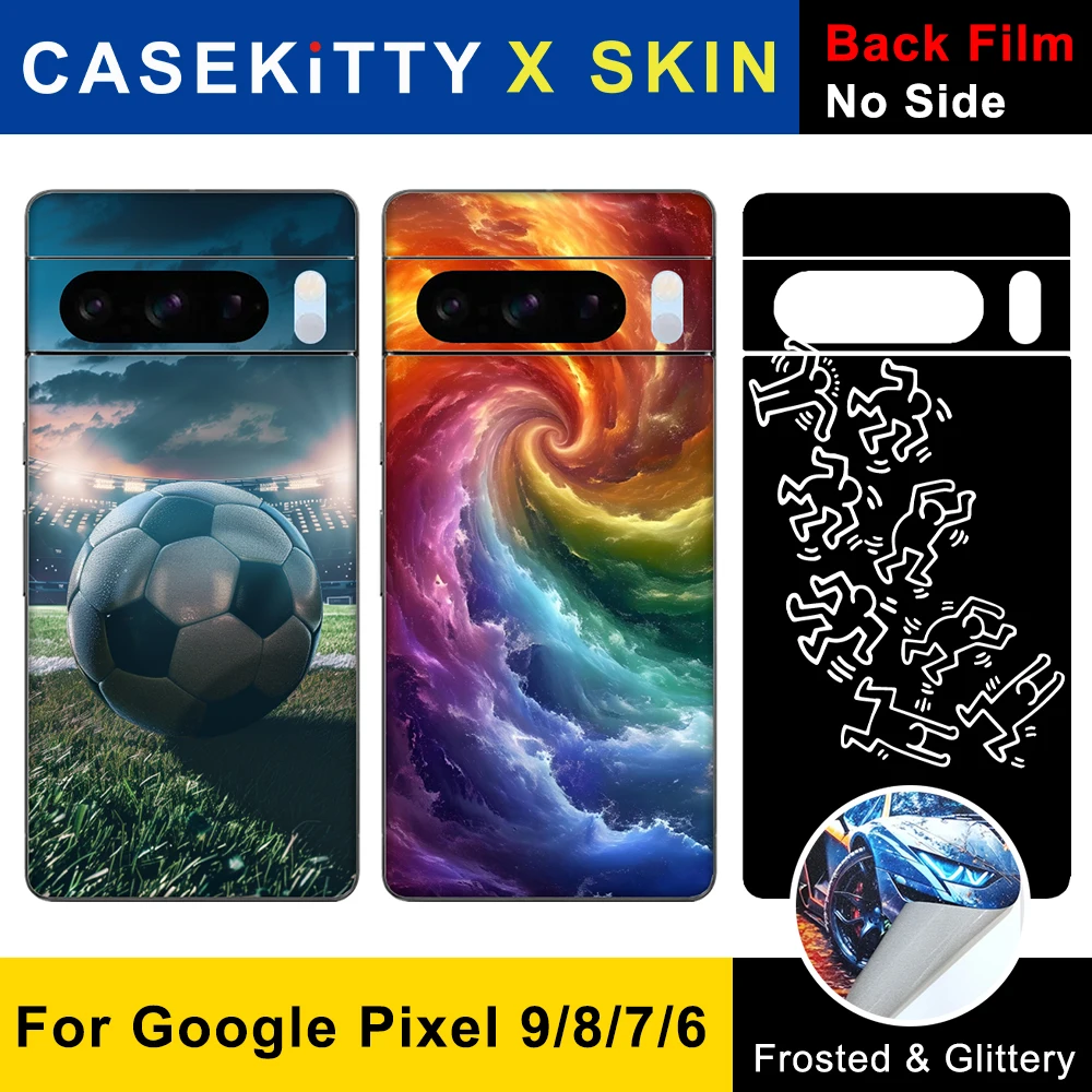 

CASEKiTTY Skin For Pixel 9 Pro XL Back Film Google 8 Sticker 8A 7A 6A 6 Protective Decal Wrap Phone Soft Back Screen Protector